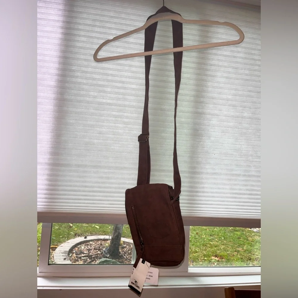 Rip Curl Brown Suede Crossbody Bag - Picture 4 of 4